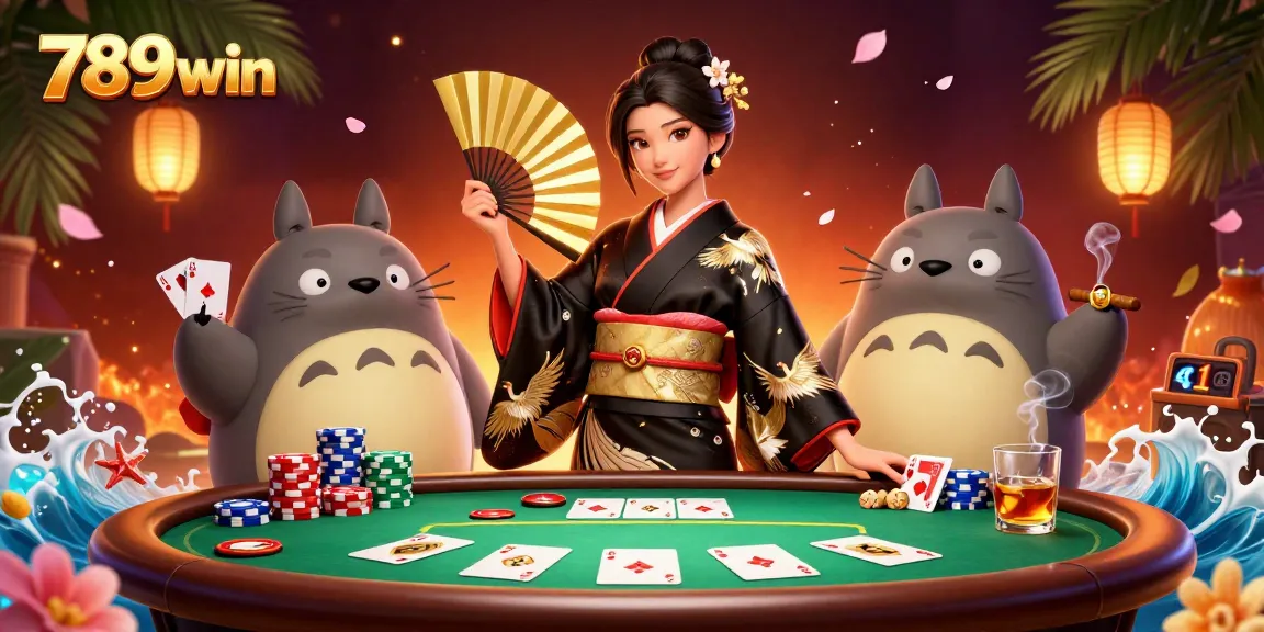 Engage with exciting poker action at 789win featuring vibrant characters and dynamic casino elements.
