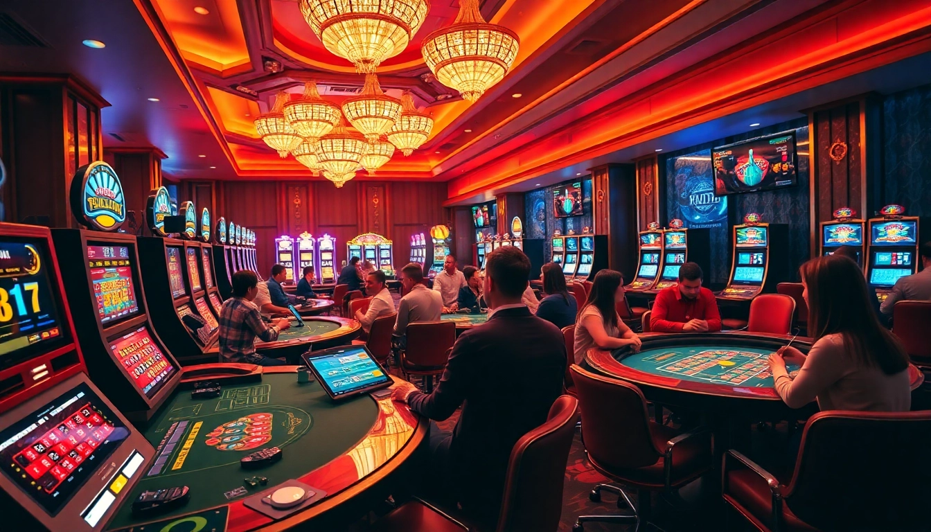 Experience the thrill of gambling at 65A with diverse games, vibrant casino tables, and dynamic betting actions.