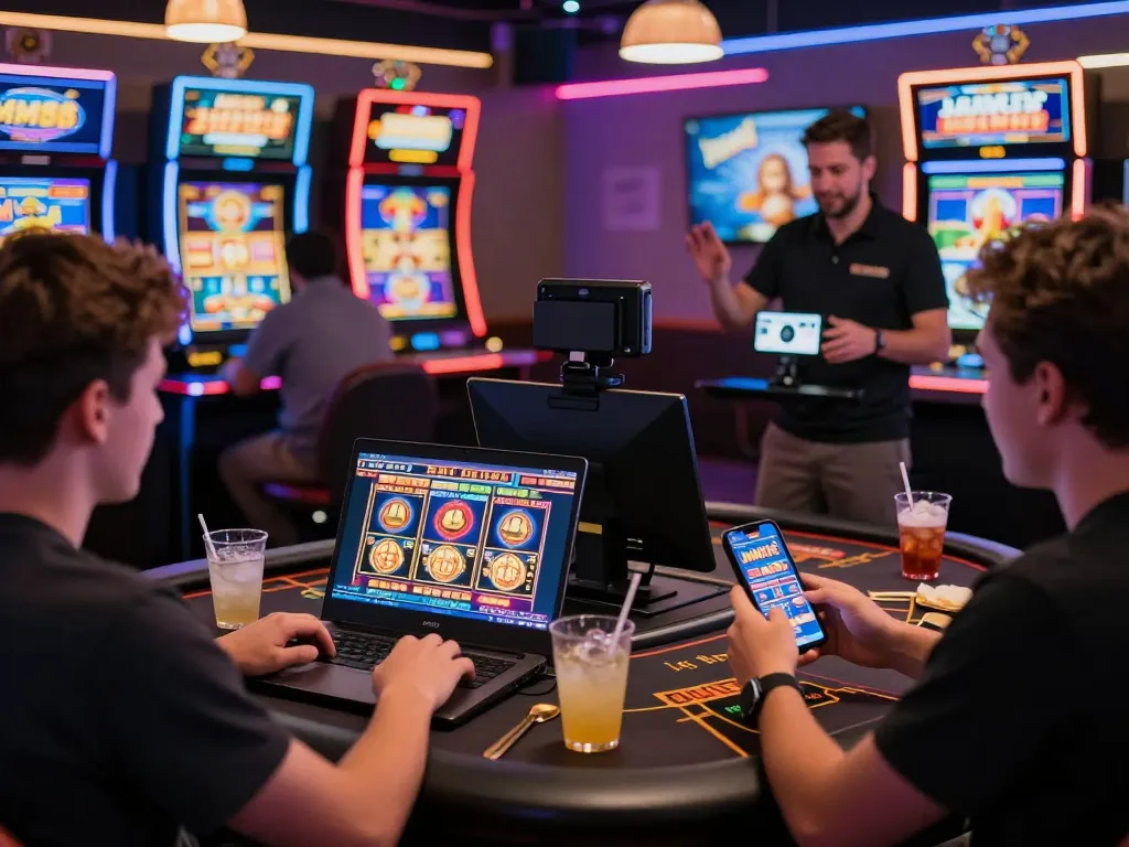 MM88 online casino scene with players engaged in vibrant gaming activities.