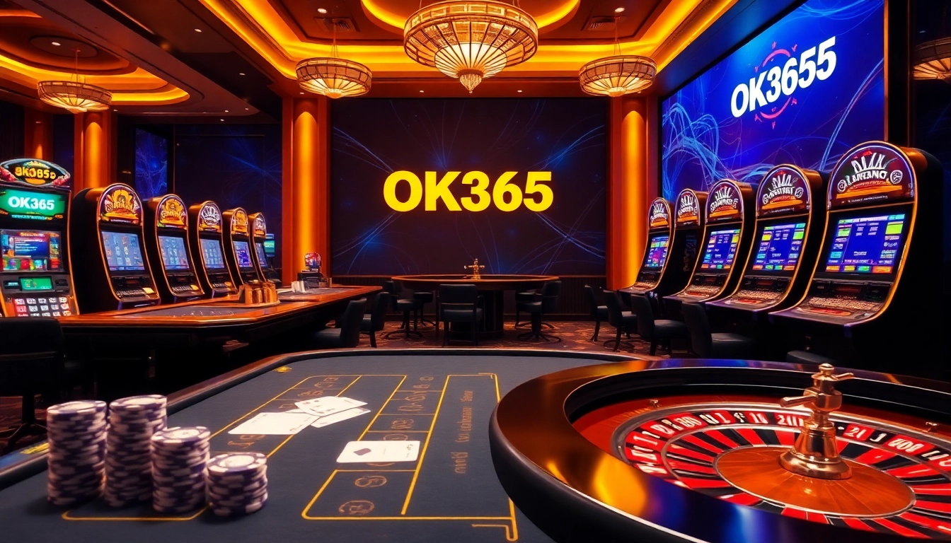Engage with OK365's thrilling online casino experience featuring vibrant games and professional visuals.