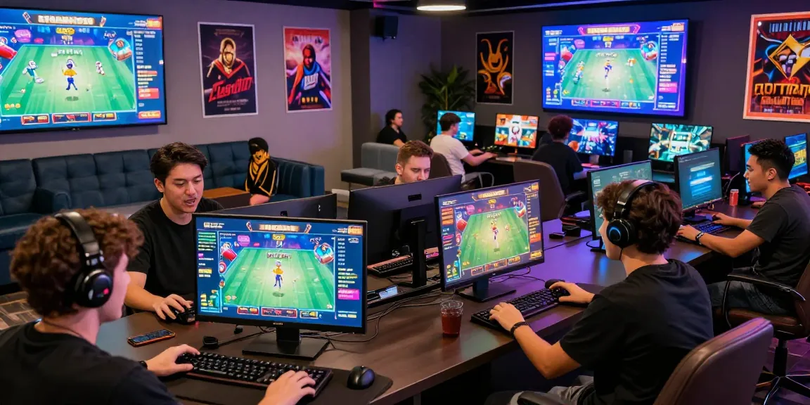HELLO88 engaging online gaming community, players enjoying diverse games in a vibrant virtual casino environment.