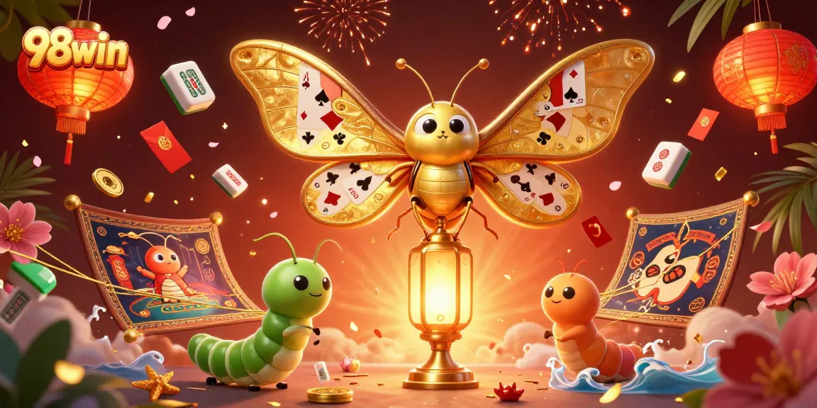 Experience the thrill of 98win with vibrant casino elements and engaging characters.