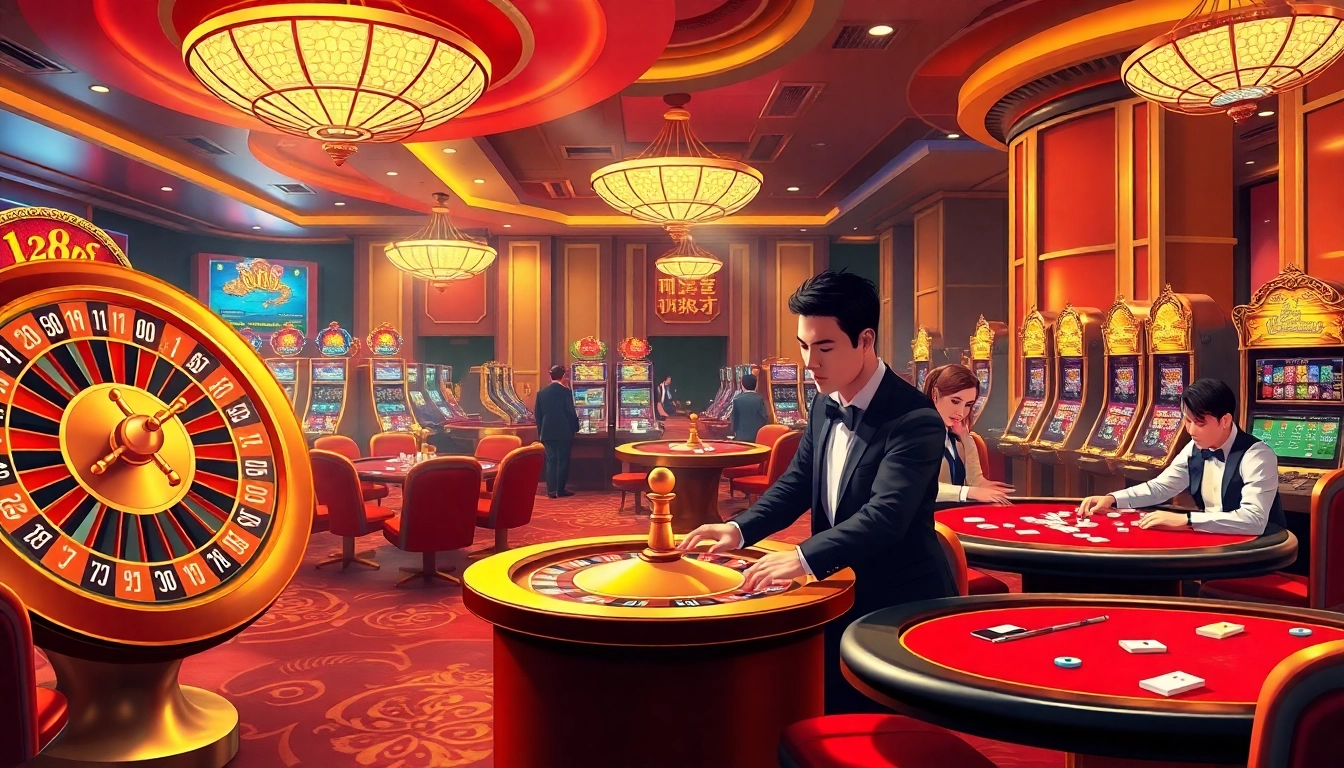High-stakes gaming experience at 8KBET showcasing a luxurious casino vibe.