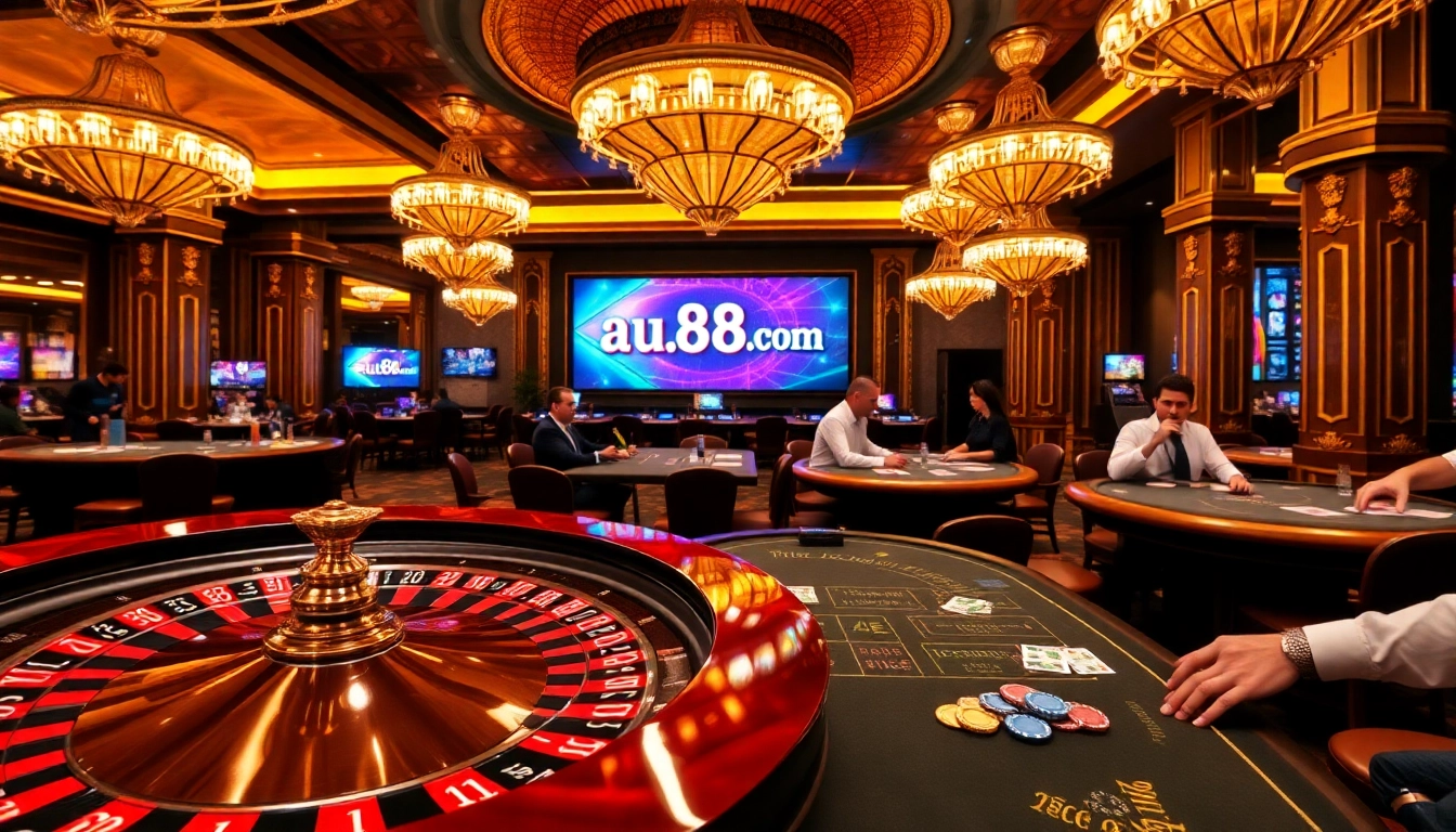 Engage in thrilling casino action at au88.mex.com with vibrant tables and exciting gameplay.