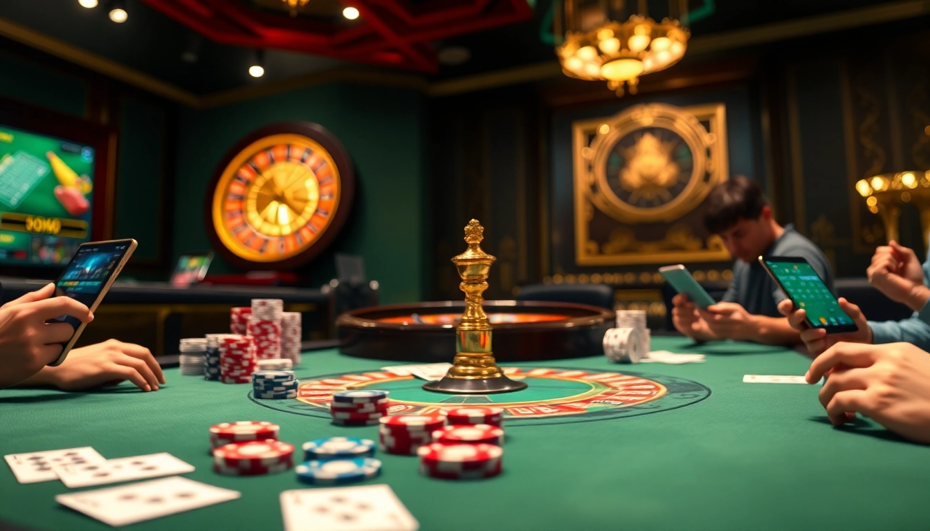 Experience thrilling online gambling at sv388 with vibrant casino tables and live action.