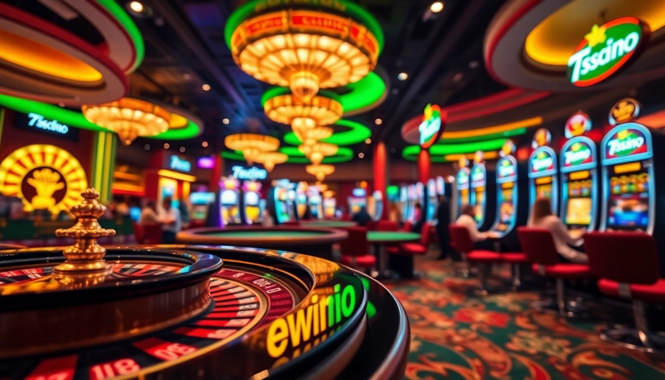 Players enjoy thrilling games at 789club, featuring vibrant casino tables and engaging slot machines.