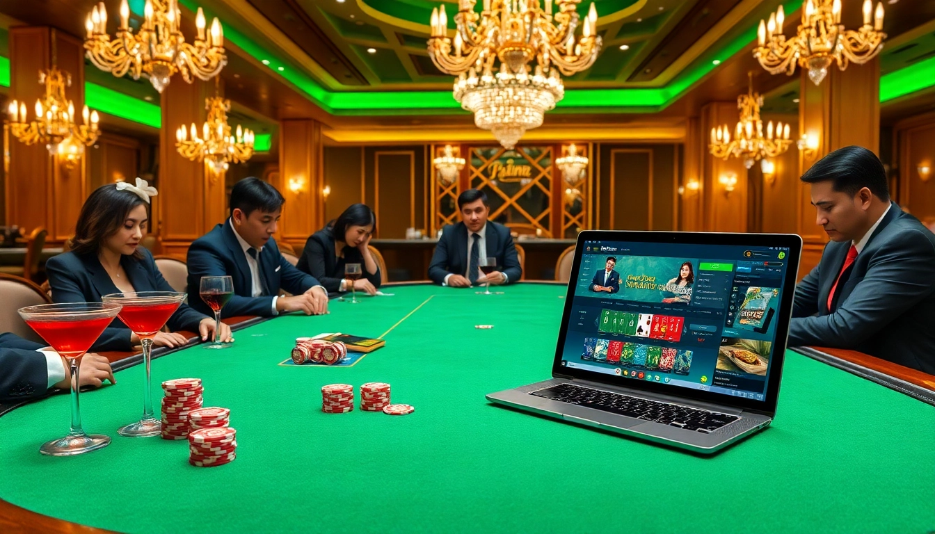 Engage in intense poker action at 69vn.gb.net with luxury vibes, colorful chips, and an exciting casino atmosphere.