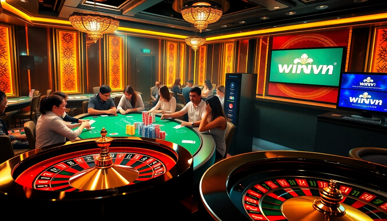 Experience the thrill of winvn with dynamic poker action and vibrant casino atmosphere.