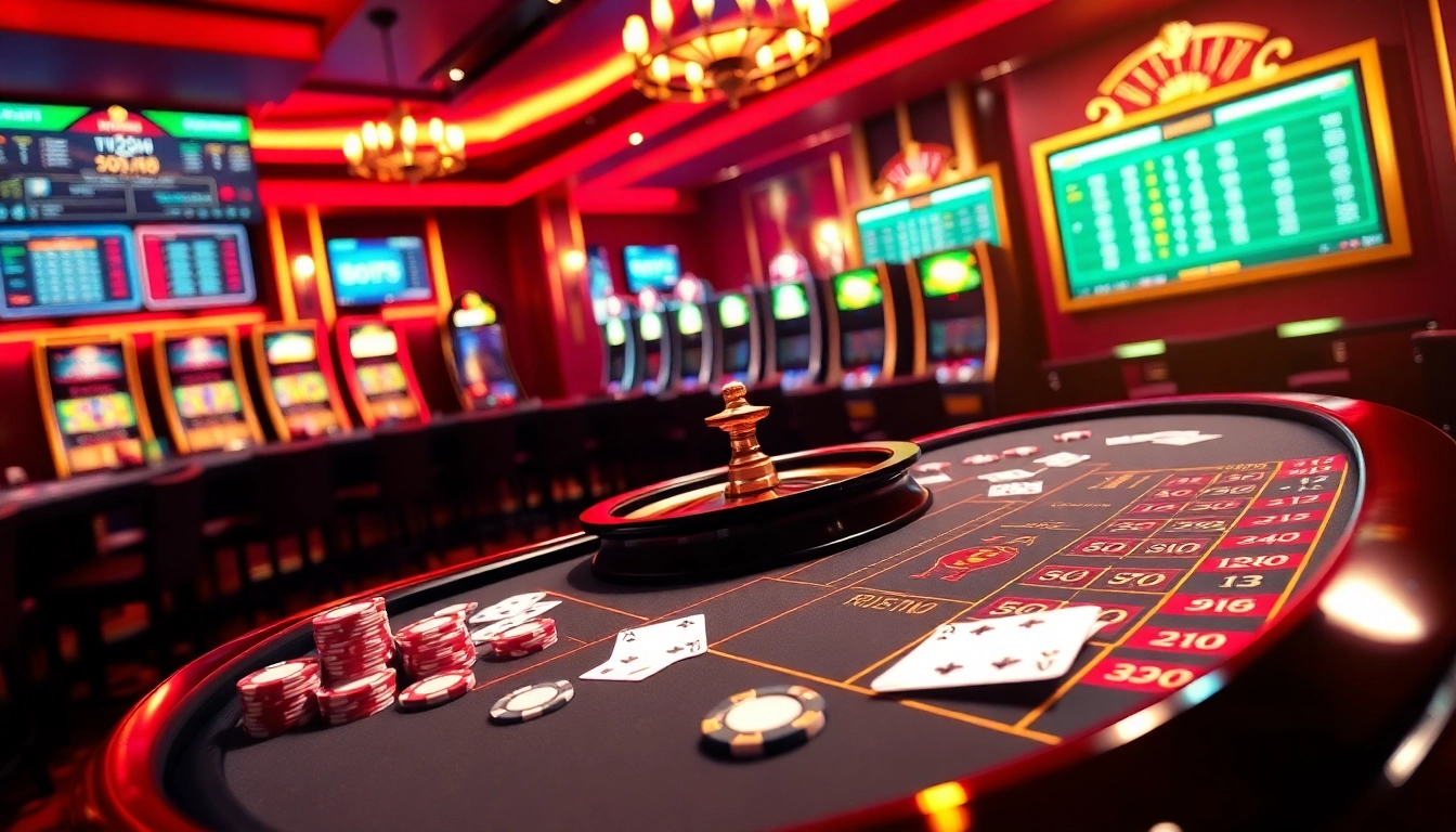 Experience the thrill of gambling at GO99 with vibrant casino tables and exciting games.