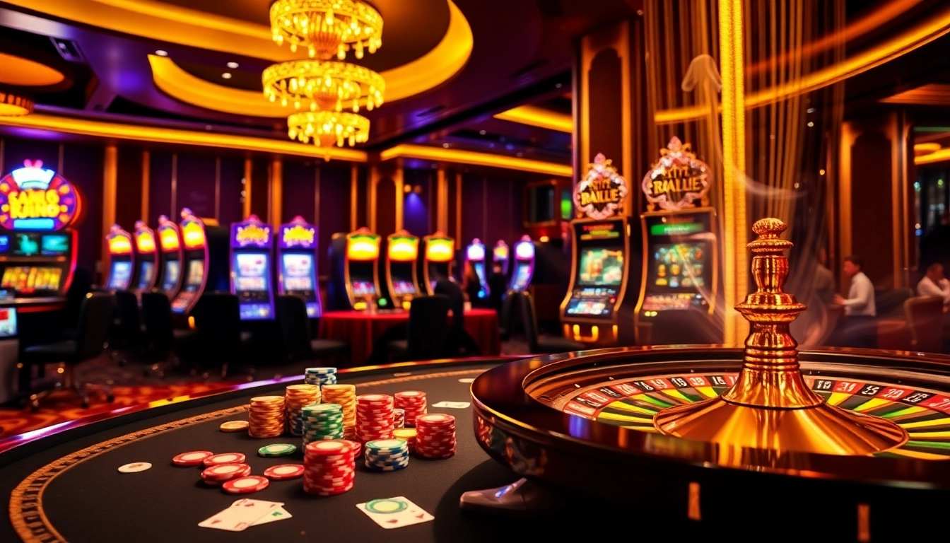 Engaging in a thrilling game at the casino via https://king88.vote/, showcasing vibrant poker chips and roulette.