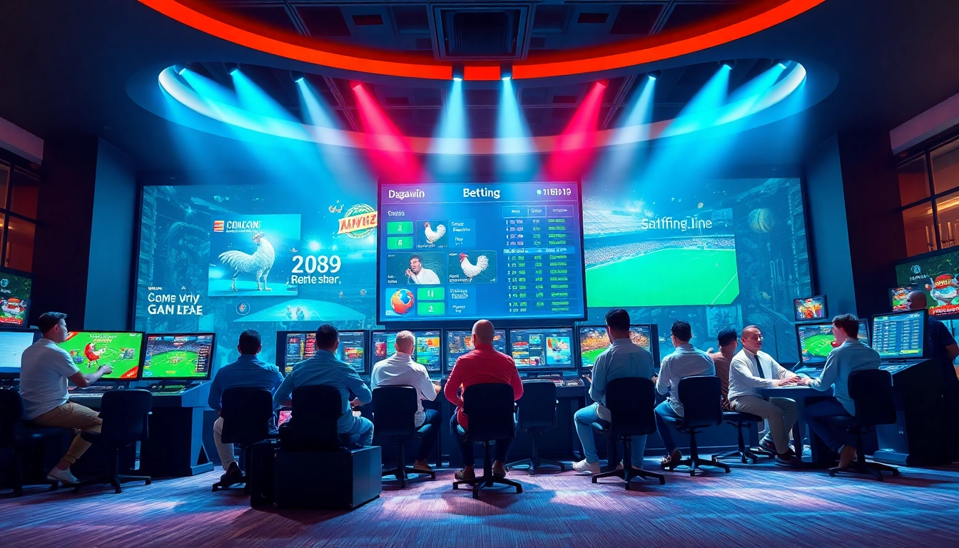 Discover the exciting online betting world at dagawin.live with colorful gaming displays and enthusiastic players.