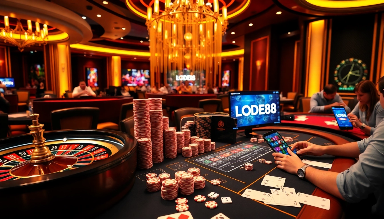 Experience the excitement of winning with LODE88 during an engaging online gambling session.
