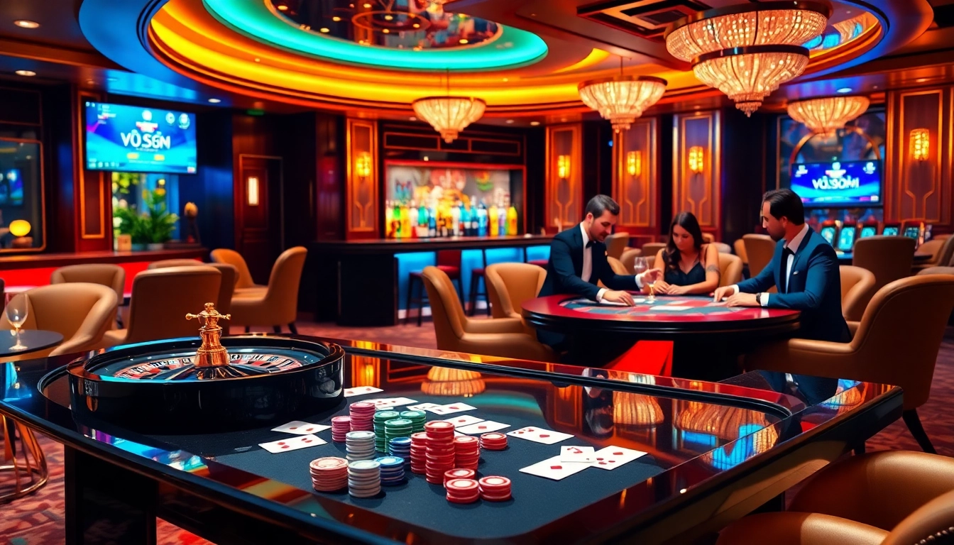 Exclusive xn88 vip casino experience with vibrant games, glamorous atmosphere, and high-stakes players.