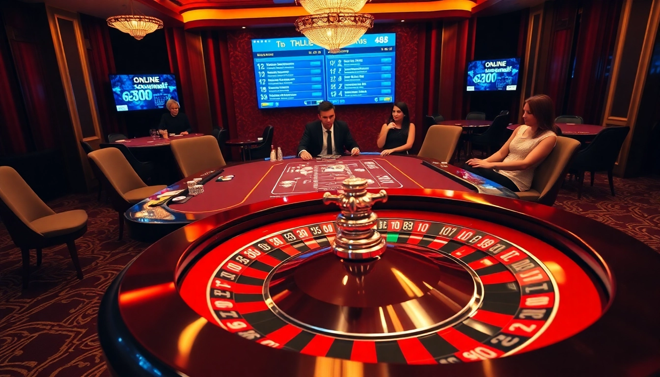 Experience thrilling casino action at TT88 with a luxurious gaming room featuring poker and roulette.