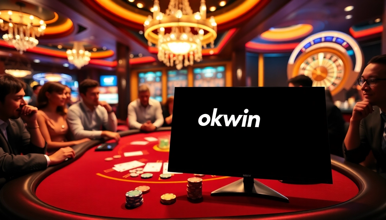 Experience thrilling gameplay at okwin with vibrant poker tables and stunning casino ambiance.