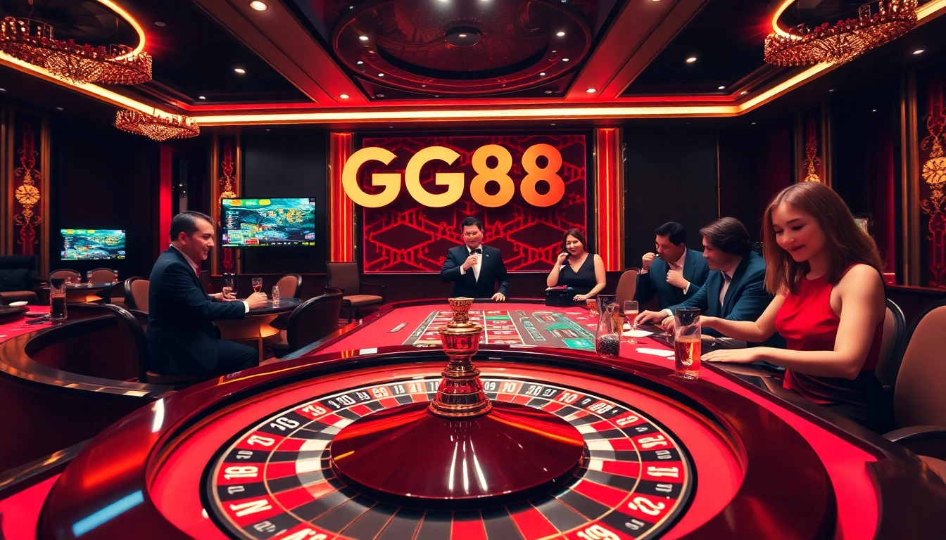Players experiencing the thrill of roulette at GG88 casino