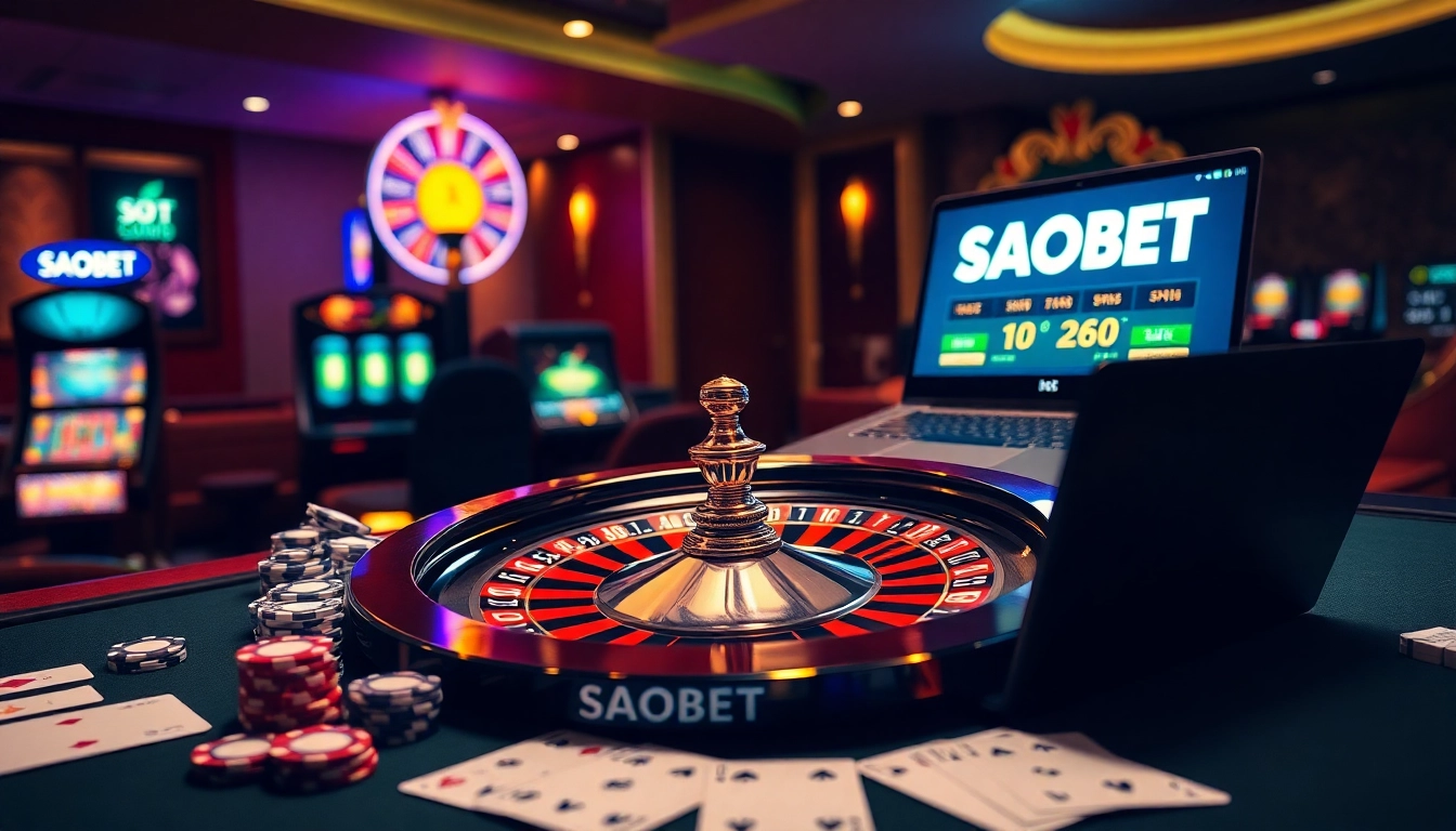 Engage with thrilling games at https://saobet.website/ featuring a vibrant casino atmosphere and exciting online betting.