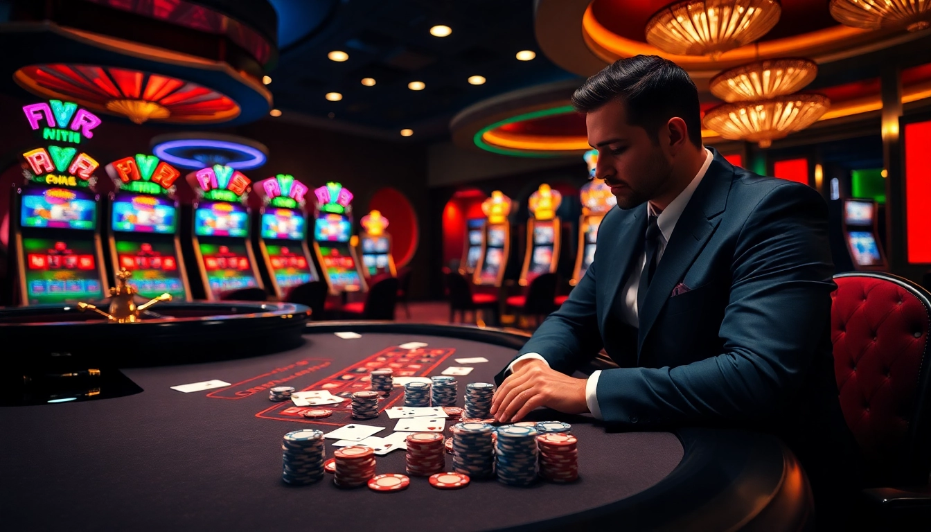 Experience the thrill of XX88 at a high-stakes poker game with luxurious ambiance.