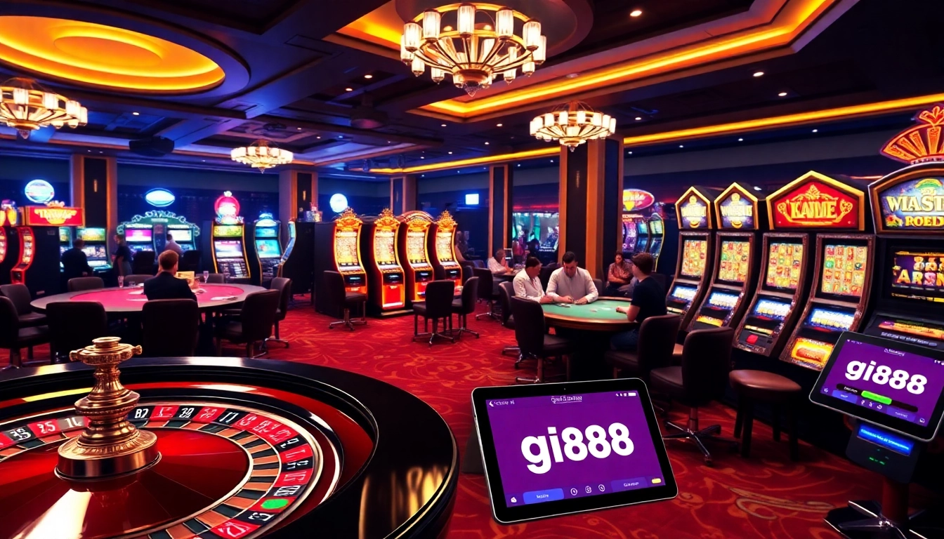 Experience the thrill of betting at the gi88 online platform with a vibrant casino atmosphere.