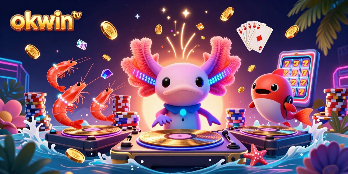 Spin and win with okwin tv's vibrant gambling scene filled with lively characters and casino action.